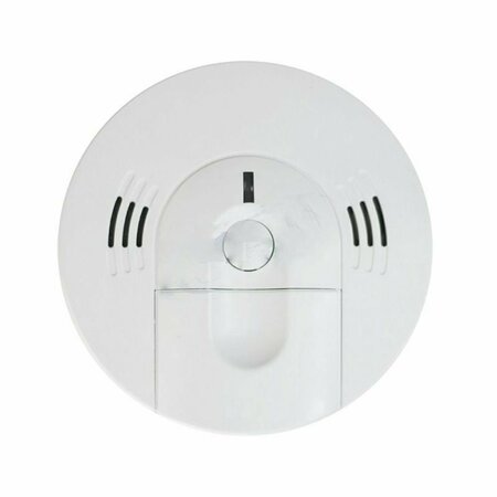 AMERICAN IMAGINATIONS Round White Wire-In Combo Smoke CO Alarm Plastic AI-37073